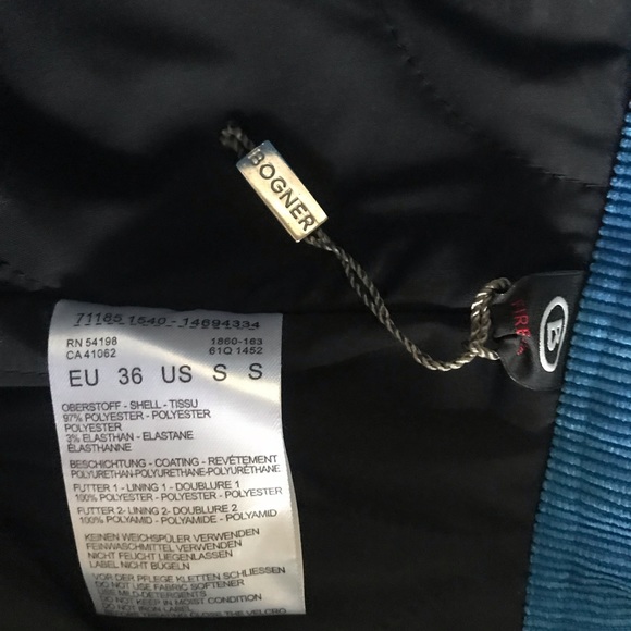 Bogner Blue Corduroy Ski Pants, Size 6 New W/o Tag - Picture 7 of 7